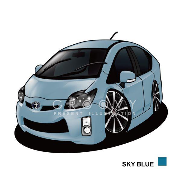 トヨタ プリウスzvw30 車イラスト 版高級フレーム グルービー Toyota Prius New ステッカーも追加ok Buyee Buyee 日本の通販商品 オークションの代理入札 代理購入