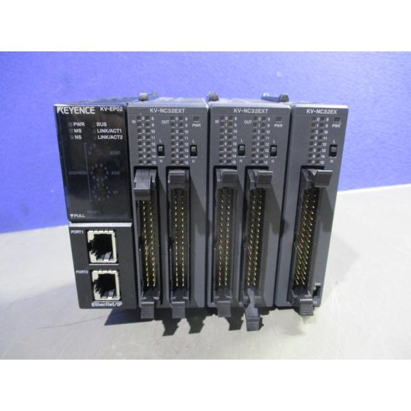 中古 KEYENCE KV-EP02/KV-NC32EXTx2/KV-NC32EX (BAER61217B021