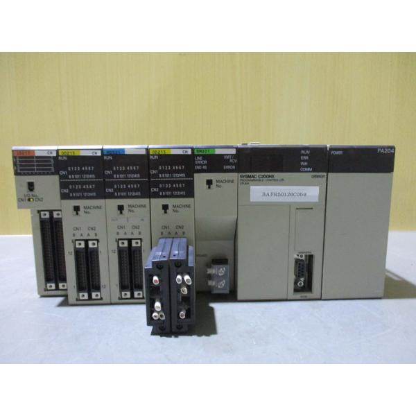 中古OMRON SYSMAC C200HX CPU64 PA204 RM201 OD215CH MD501