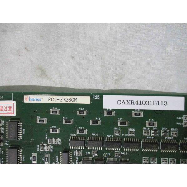中古 Interface PCI-2726CM 4軸絶縁パルスモーションコントローラ