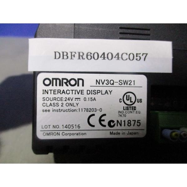 h*c様 OMRON 表示器　NV3Q-SW21 中古 OMRON NV3Q-SW21 プログラマブル表示器 通電OK