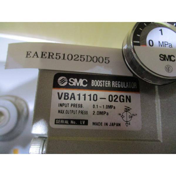 中古 SMC エアタンク VBAT05A 増圧弁 VBA1110-02GN (EAER51025D005 
