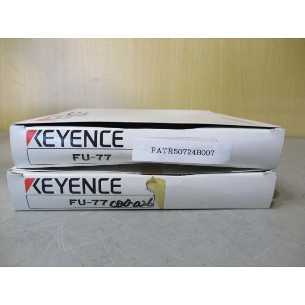 新古 KEYENCE FU-77 ファイバーユニット 2個(FATR50724B007