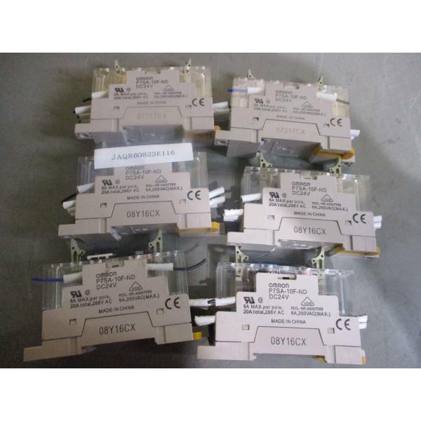 中古 OMRON P7SA-10F-ND DC24V セーフティリレーソケット 6個