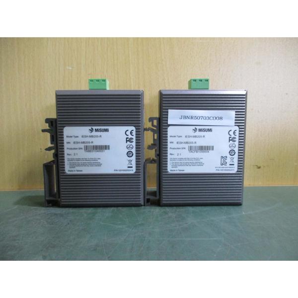 MiSUMI IESH-M8205G-R 5ポート スイッチングハブ 本体 中古 MISUMI IESH-MB205-R 5/8ポートギガビットアンマネージド産業用