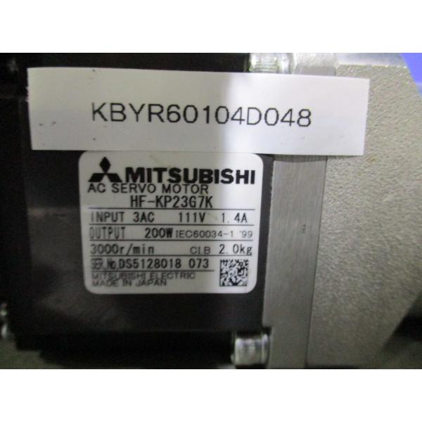 中古 MITSUBISHI HF-KP23G7K 1/45 AC servo motors(KBYR60104D048