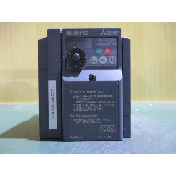 MITSUBISHI ELECTRIC FR-FS2-0.8K インバータ 中古 MITSUBISHI FR-FS2-0.8K 100V インバータ(LACR41101D001