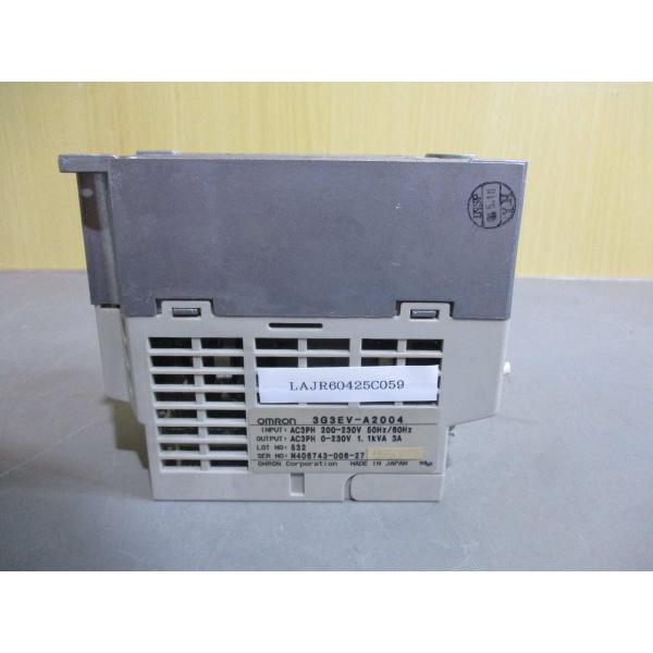 超小形低騒音簡易インバータ 3G3EV-A2001 中古 OMRON 3G3EV-A2004 超小型低騒音簡易インバータ (LAJR60425C059