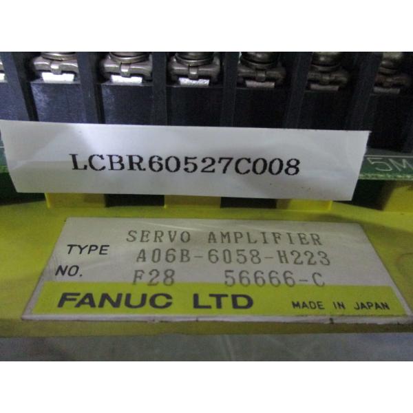 中古 FANUC SERVO AMPLIFIER A06B-6058-H223(LCBR60527C008