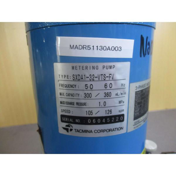 中古 TACMINA METERING PUMP SXDA1-32-VTS-FV 定量ポンプS 中古 TACMINA METERING PUMP SXDA1-32-VTS-FV 定量ポンプS