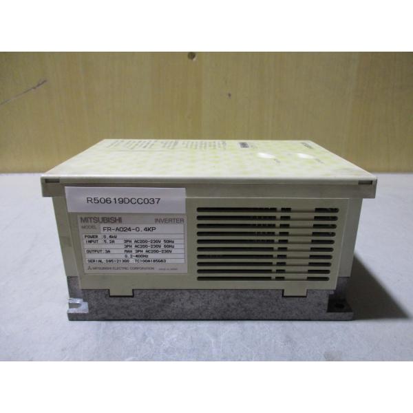 三菱　A024 インバーター　中古　3個 中古 MITSUBISHI インバータ FR-A024-0.4KP 0.4kw 5.2A/3A
