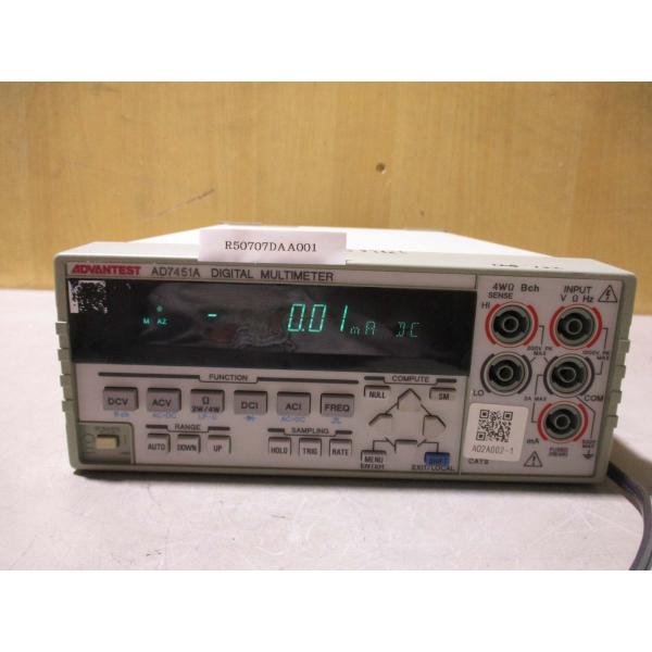 中古ADVANTEST AD7451A MULTIMETER マルチメータ アドバンテスト 中古ADVANTEST AD7451A MULTIMETER マルチメータ アドバンテスト