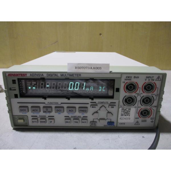中古ADVANTEST AD7451A MULTIMETER マルチメータ アドバンテスト 中古ADVANTEST AD7451A MULTIMETER マルチメータ アドバンテスト