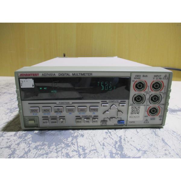 中古 ADVANTEST AD7451A DIGITAL MULTMETER デジタルマルチメーター
