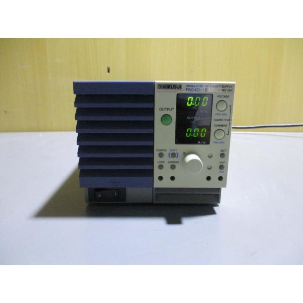 中古KIKUSUI 菊水電子工業 PAS40-18 直流安定化電源 0-40V 18A 通電OK