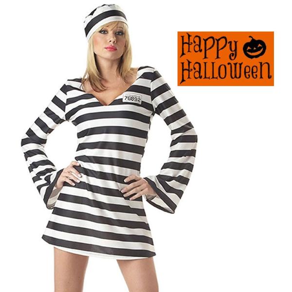 ハロウィン 囚人服 コスプレ 囚人 レディース 衣装 警察 仮装 コスチューム 女性用 セクシー ボーダー 返品不可 Akf1712 Buyee Buyee 日本の通販商品 オークションの代理入札 代理購入