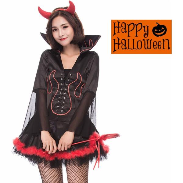 ハロウィン コスプレ デビル コスチューム 衣装 仮装 ワンピース 悪魔 魔女 小悪魔 Buyee Buyee Jasa Perwakilan Pembelian Barang Online Di Jepang
