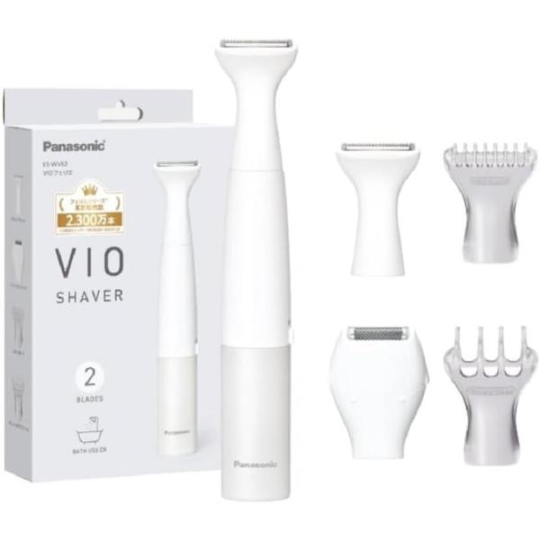 フェリエ ES-WV62-H VIO専用シェーバー パナソニック 除毛器  IPX7防水 ドライ剃り 乾電池式 グレー調  Panasonic●トリミングヘッドが進化。肌あたりのやさしさと安全性の向上を目指してパナソニック独自のVIO専用刃...