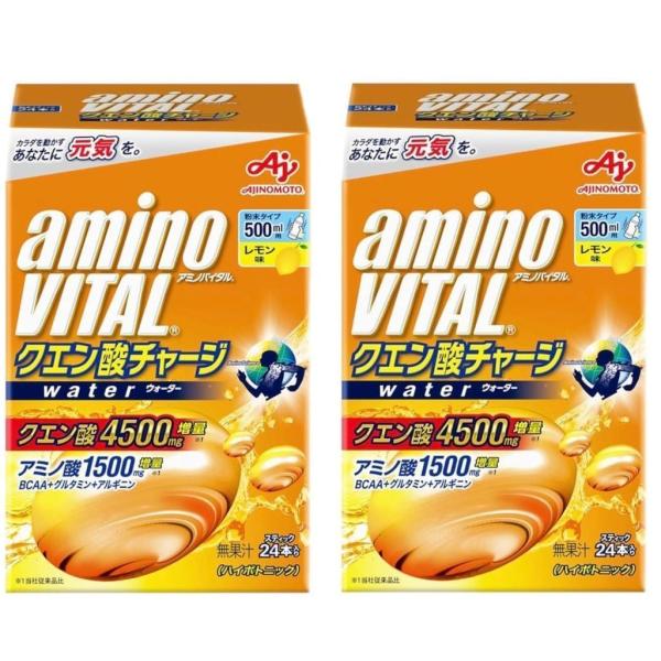 アミノバイタル クエン酸チャージウォーター 24本×２個セット※商品を箱から出しポスト投函梱包で発送させていただくことにより、お安く商品を販売させていただきます。外箱は折りたたんで同梱します。送料が安くなった分を商品価格に還元してます。運動...
