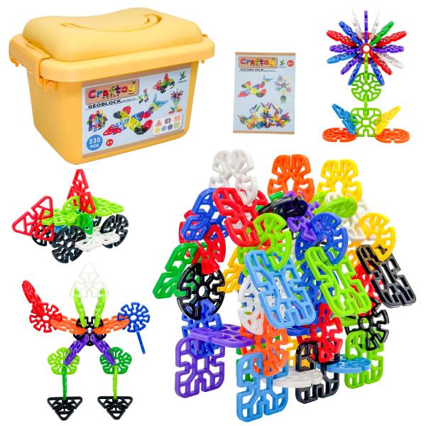 キーワード：フラワーブロック ジスター 積み木 パズル 磁石なし 接続パーツ 指先訓練 知育パズル 想像力 集中力 思考力 色彩感覚 脳トレ 幼児教育 動物 乗り物 建物 DIY 組み立て 創作 おままごと 片付け簡単 ガイドブック付き ラ...