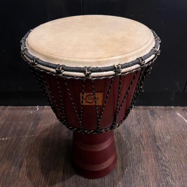 ジャンベ 12インチ 打面31cm 木製パーカッション 楽器 木彫り