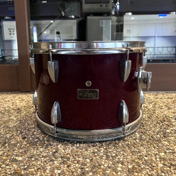Aria Percussion Japan アリア タムタム ワインレッド 13×8インチ -h874