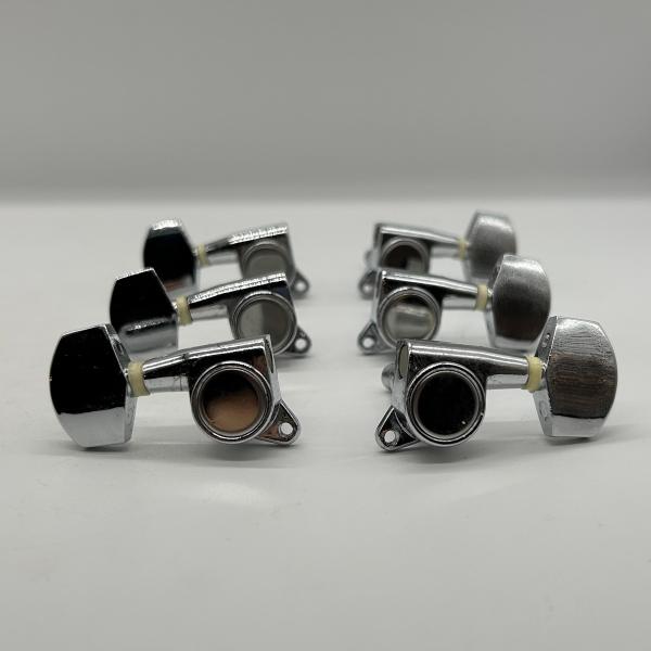 エレキギター用 クローム 片側3連ペグ ロトマチックペグ Guitar pegs