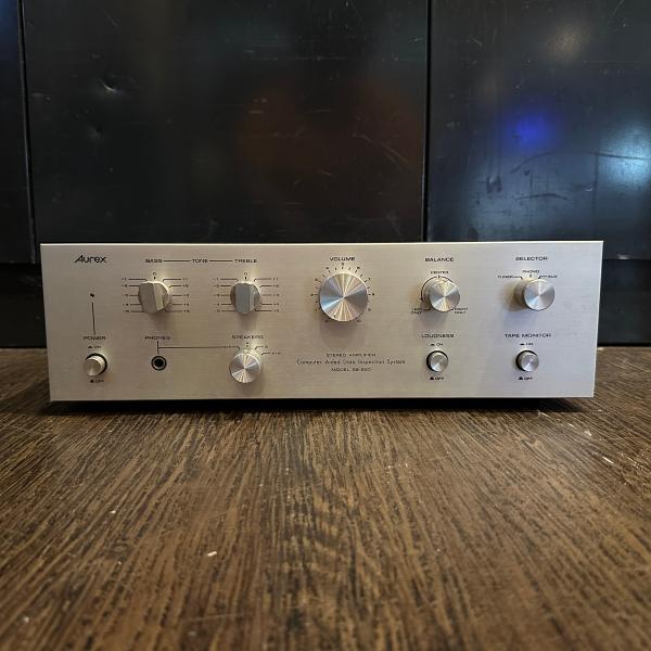 Aurex SB-220 プリメインアンプ ヴィンテージ Toshiba 動作品 -r1023