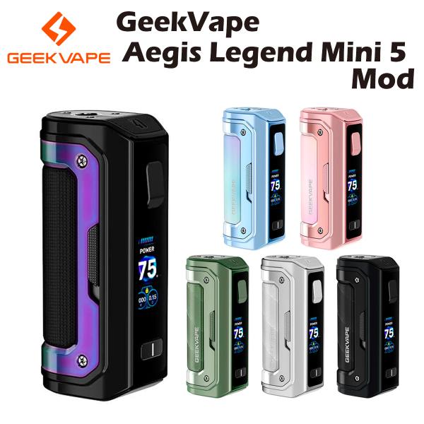 GeekVape Aegis Mini 5 Box Mod 3200mAh テクニカル モッド バッテリー ギーク ベイプ イージス ミニ 510規格 電子タバコ 電子たばこ vape