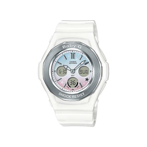 Casio Baby G カシオ ベビーg Bga 100st 7ajf 腕時計 レディース 特売 キッズ 子供 星 白 スター ホワイト 女の子 アナデジ 防水