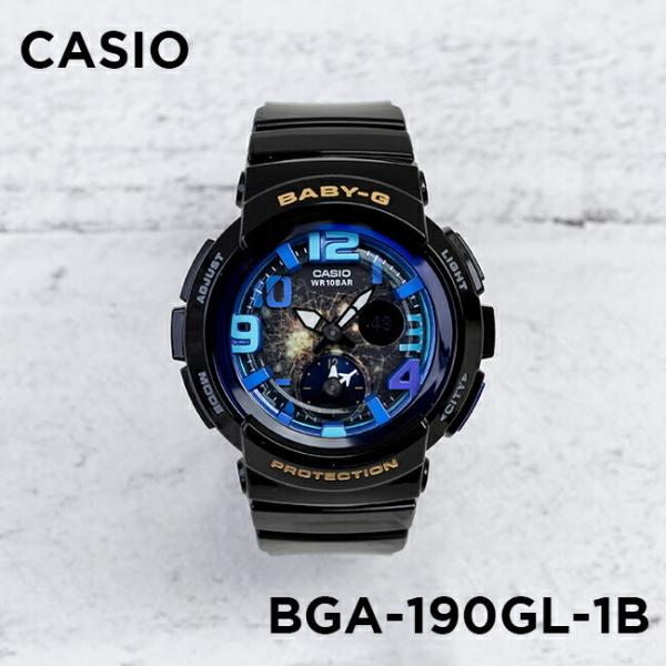 10年保証 Casio Baby G カシオ ベビーg 迅速な対応で商品をお届け致します Bga 190gl 1b 腕時計 レディース キッズ アナデジ ブラック ブルー 女の子 子供 青 黒 防水