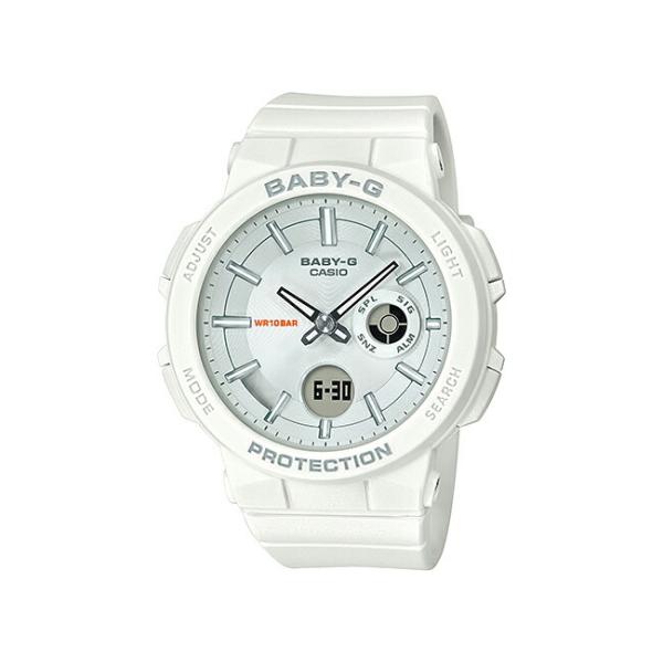 10年保証 Casio 選択 Baby G カシオ ベビーg Bga 255 7a 腕時計 レディース 子供 キッズ アナデジ 防水 女の子 白 ホワイト