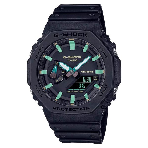 CASIO G-SHOCK カシオ Gショック GA-2100RC-1A 腕時計 時計 ブランド メンズ 男の子 アナデジ 日付 防水 ブラック 黒 カシオーク ギフト プレゼント