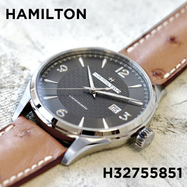 Hamilton ハミルトン ジャズマスター ビューマチック オート H 腕時計 アナログ 好評受付中 茶 メンズ 革ベルト シルバー ブラウン レザー