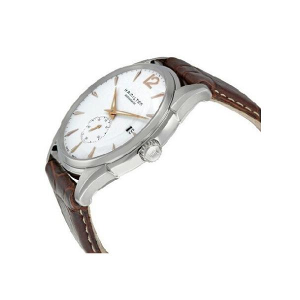 日本未発売 Hamilton ハミルトン ジャズマスター スリム メンズ H 腕時計 レザー ホワイト 白 革ベルト 送料無料カード決済可能 シルバー アナログ 海外モデル