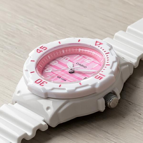 10年保証 日本未発売 Casio カシオ スポーツ 激安通販専門店 レディース Lrw 0h 4c 腕時計 キッズ 子供 防水 白 ホワイト アナログ 女の子 チプカシ 日付 チープカシオ ピンク