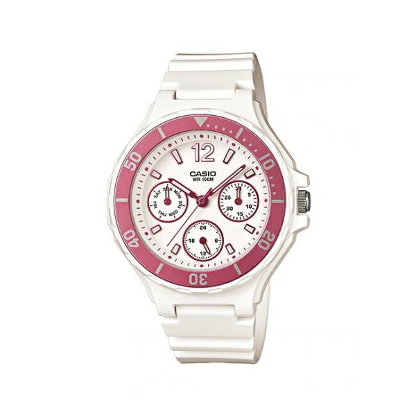 10年保証 日本未発売 Casio カシオ スタンダード レディース Lrw 250h 4a 腕時計 キッズ 子供 女の子 チープカシオ チプカシ アナログ 日付 防水 ホワイト 白 ピ