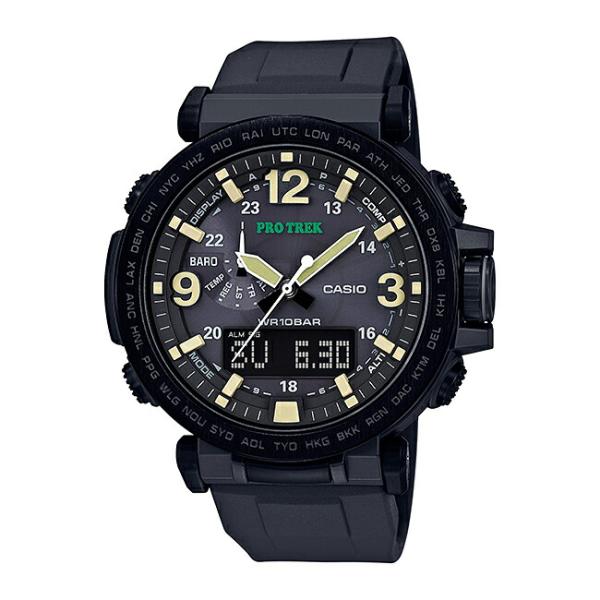 10年保証 Casio Protrek カシオ プロトレック Prg 600y 1 腕時計 メンズ アウトドア トレッキング 登山 アナデジ ソーラー 防水 ブラック 黒