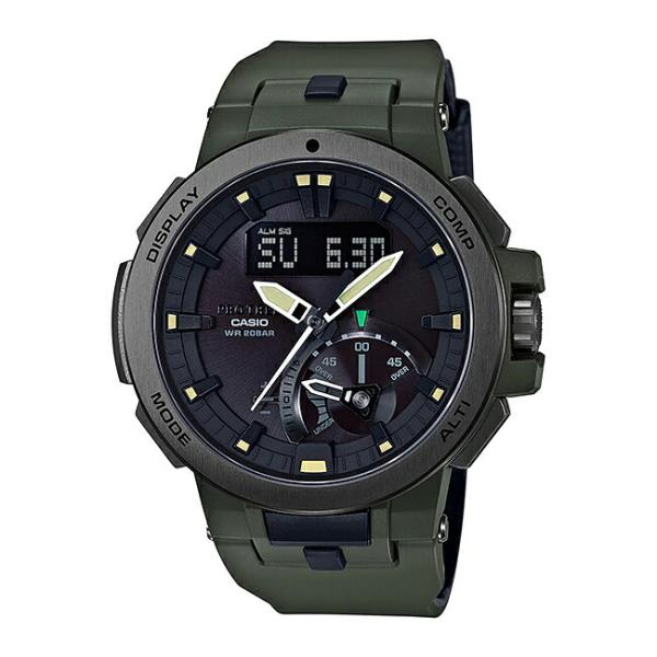 10年保証 Casio Protrek カシオ プロトレック Prw 7000 3 腕時計 国内正規総代理店アイテム メンズ アウトドア トレッキング 防水 登山 電波 ソーラー電波時計 アナデジ ブラック ソーラー