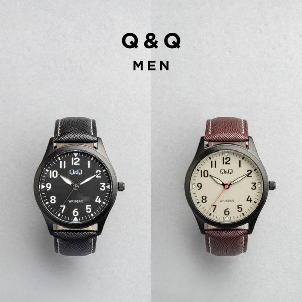 CITIZEN Q&Q MEN シチズン Q76B 腕時計 時計 ブランド メンズ キッズ 子供 男の子 逆輸入 男子 チプシチ アナログ 防水 レザー 皮ベルト 日本未発売 ギフト