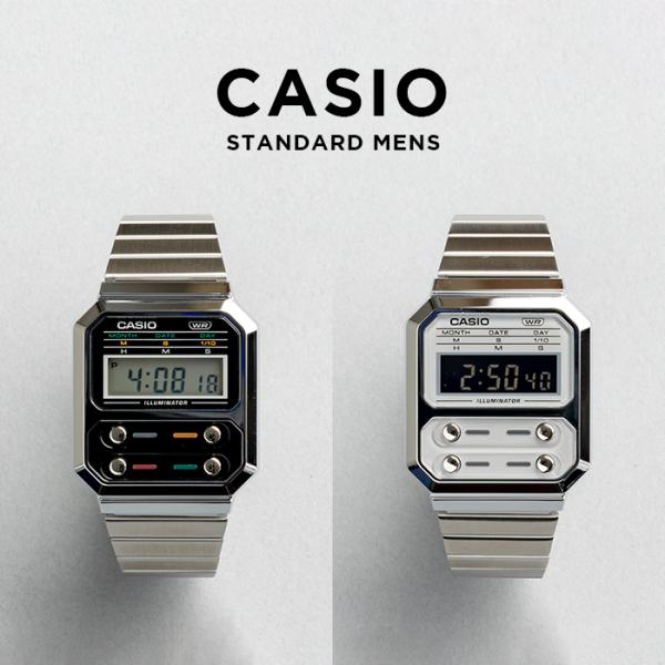 スタンダード デジタル CASIO STANDARD MEN カシオ A100WE 腕時計 時計