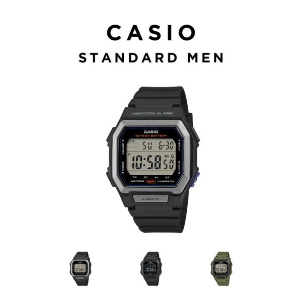 CASIO STANDARD MEN カシオ W-738H 腕時計 時計 ブランド メンズ レディース 男の子 女の子 男子 チープカシオ チプカシ デジタル 日付 防水 ギフト プレゼント