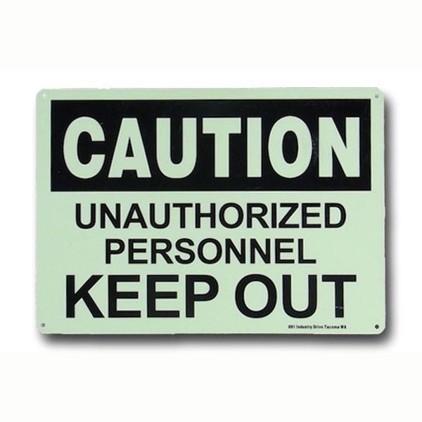 セキュリティサインボード アメリカ看板 Caution Keep Out 注意 関係者以外立入禁止 蓄光タイプ アルミプレート Secp3 General Store Cart 通販 Yahoo ショッピング