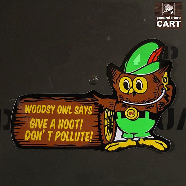 ステッカー 米国森林警備キャラ ウッディーオウル ふくろう Woodsy Owl 車 バイク シール 西海岸 Buyee 日本代购平台 产品购物网站大全 Buyee一站式代购 Bot Online