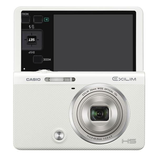 CASIO デジタルカメラ EXILIM EX-ZR70WE 「自分撮りチルト液晶
