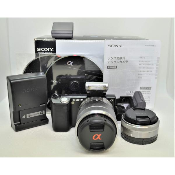 SONY ミラーレス一眼 α NEX-5 ダブルズームレンズキットE16mm F2.8+E18