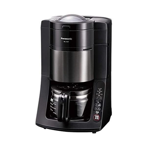 パナソニック コーヒーメーカー 全自動 ミル付き 沸騰浄水機能 NC-A57-K パナソニック コーヒーメーカー 全自動 ミル付き 沸騰浄水機能