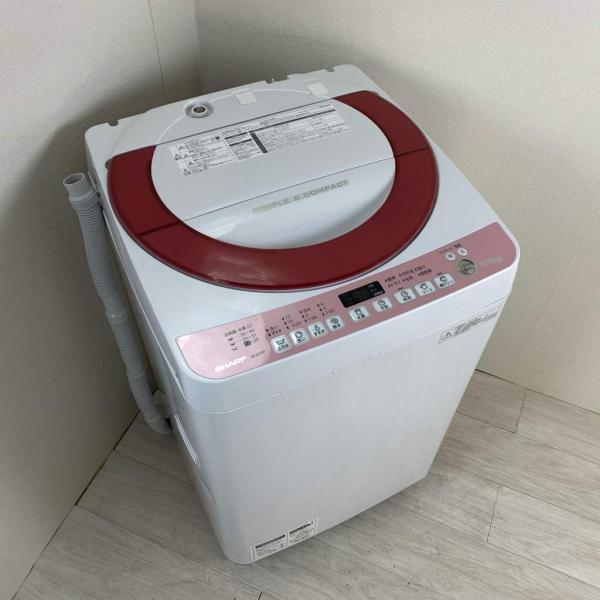 SHARP 洗濯機　7Kg ES-KS70N-P SHARP 7.0kg 全自動洗濯機 ES-KS70N-P : ぽちっとほわっと - 通販