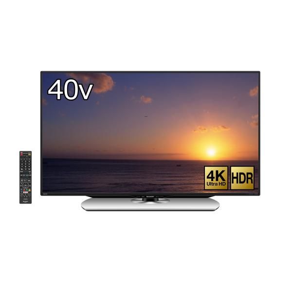 シャープ 40V型 液晶 テレビ AQUOS LC-40U40 4K 外付HDD対応(裏番組録画) 2画面表示 2016年モデル