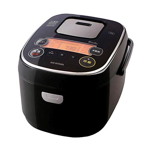 アイリスオーヤマ IH炊飯器 5.5合 IH式 31銘柄炊き分け機能 極厚火釜 玄米 IH式 ブラック RC-IE50-B
